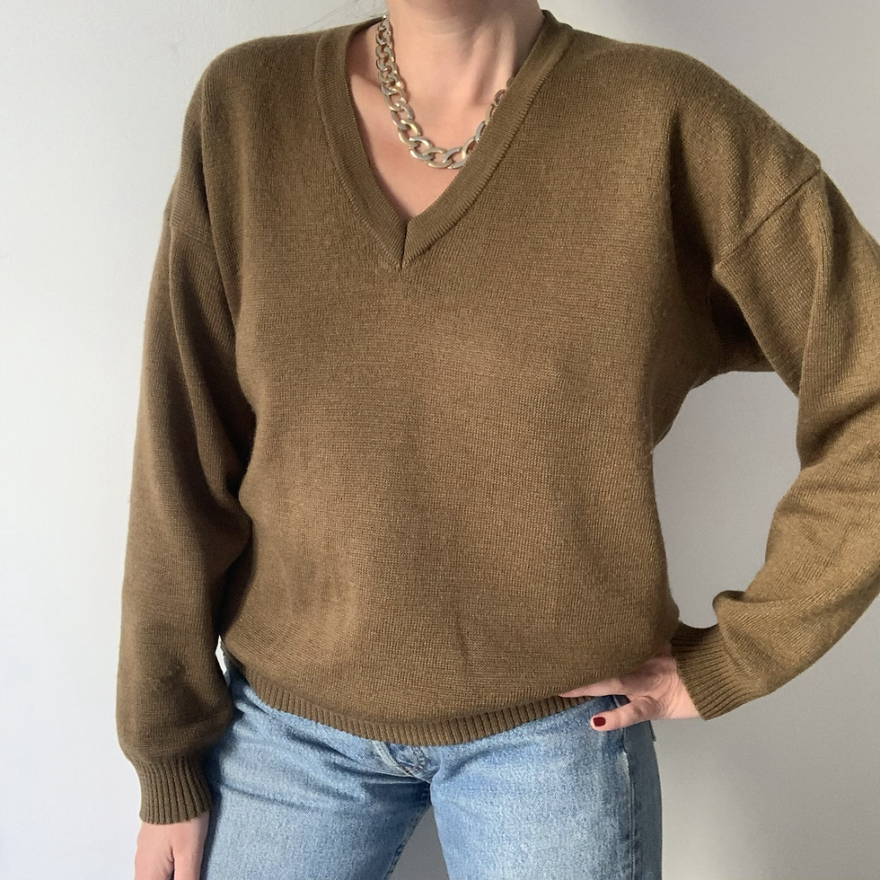 Thumbnail: Khaki wool sweater