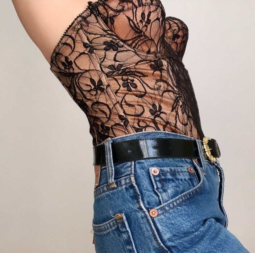 Miniature : Corset bustier dentelle