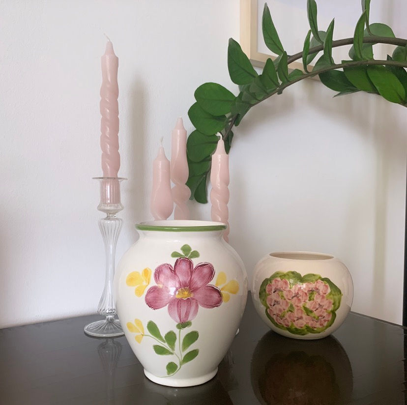 Miniature : Vase rond peint à la main