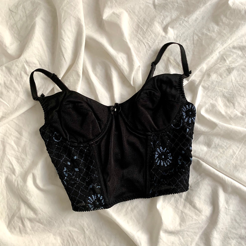 Miniature : Bustier fleurs dentelle