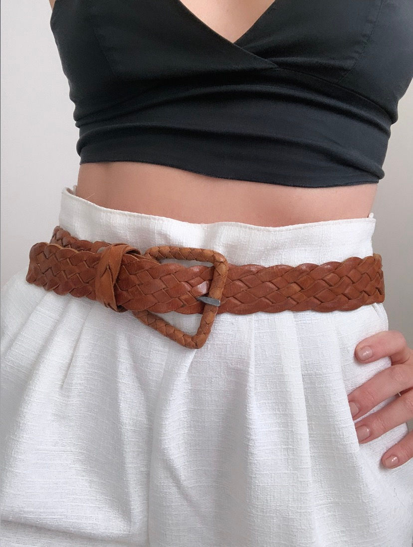 Miniature : Ceinture cuir tresse
