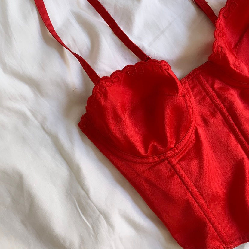 Miniature : Bustier satin rouge ♥️