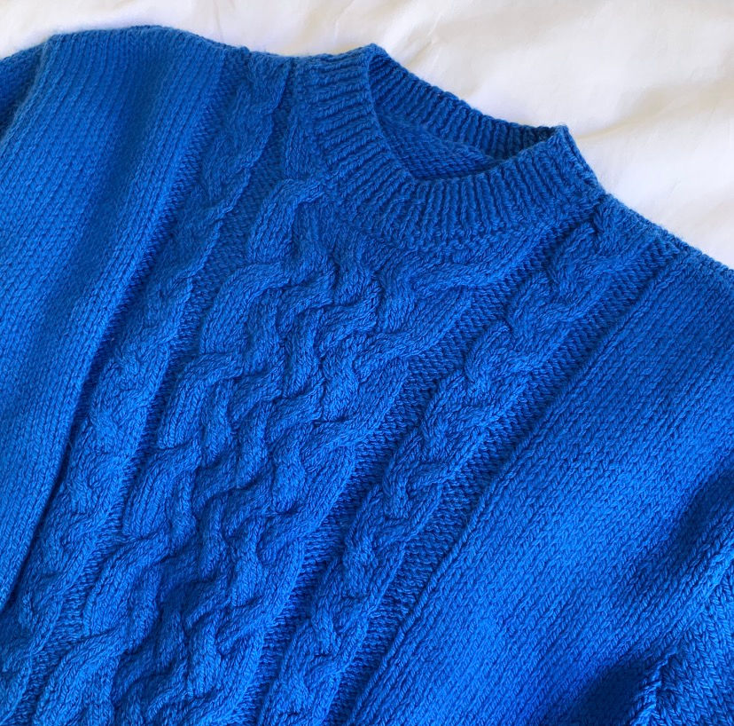 Miniature : Pull en maille tressée 