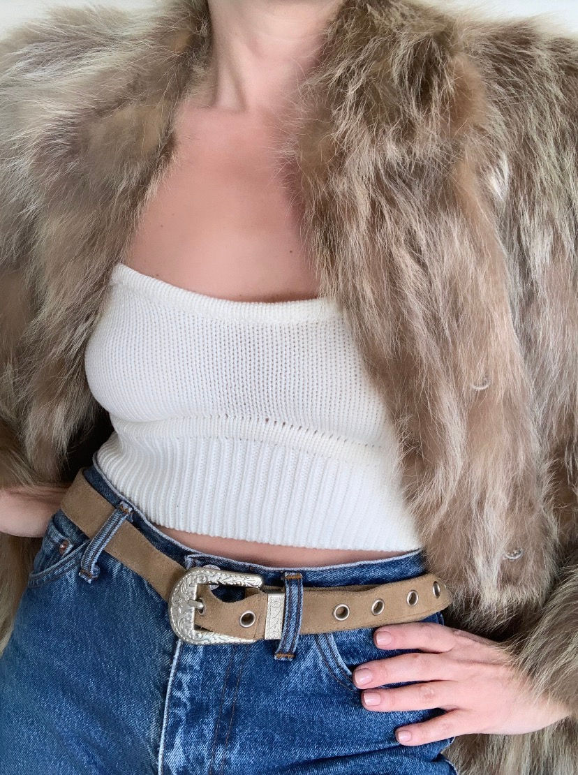 Miniature : Manteau vraie fourrure 