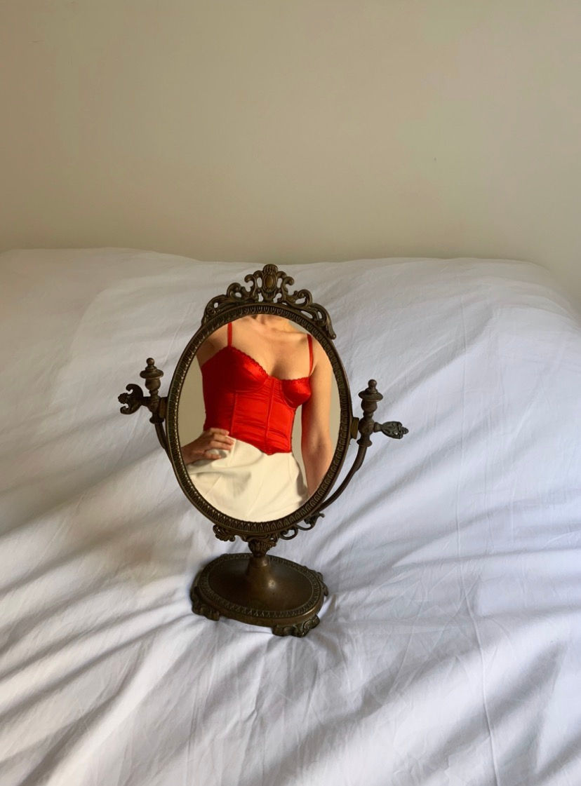 Miniature : Bustier satin rouge ♥️