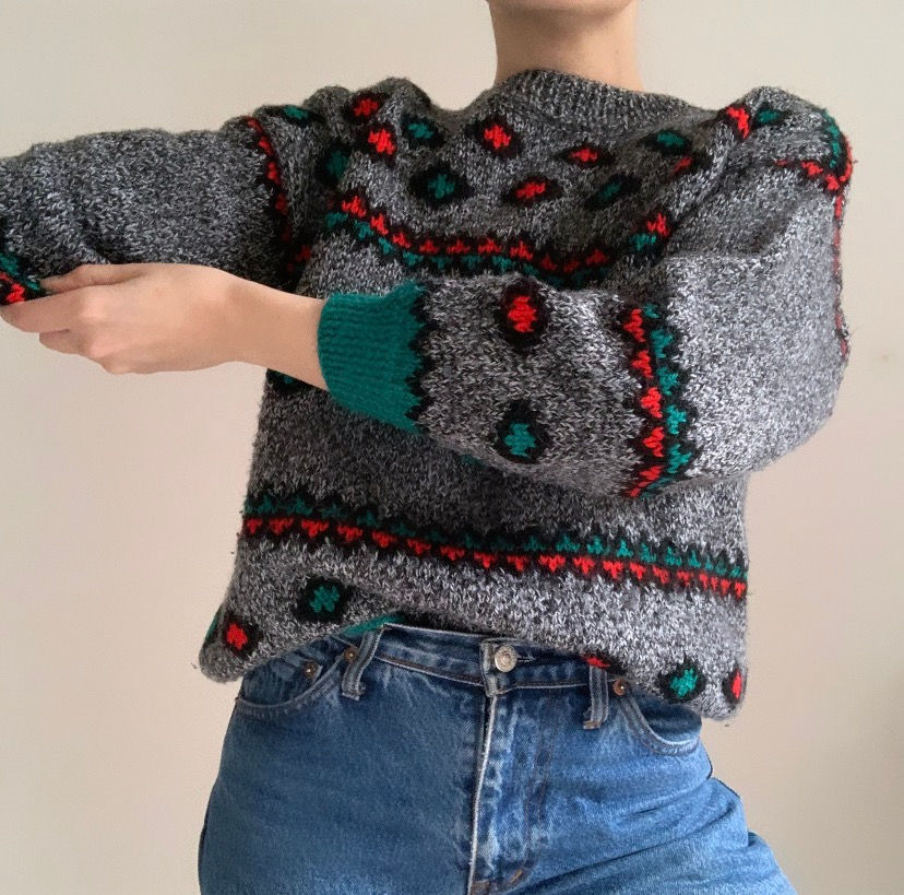 Miniature : Pull en laine fait main