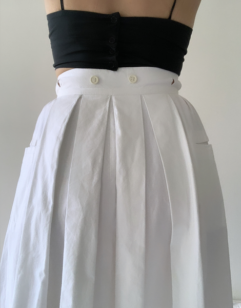 Miniature : Jupe taille haute plissée