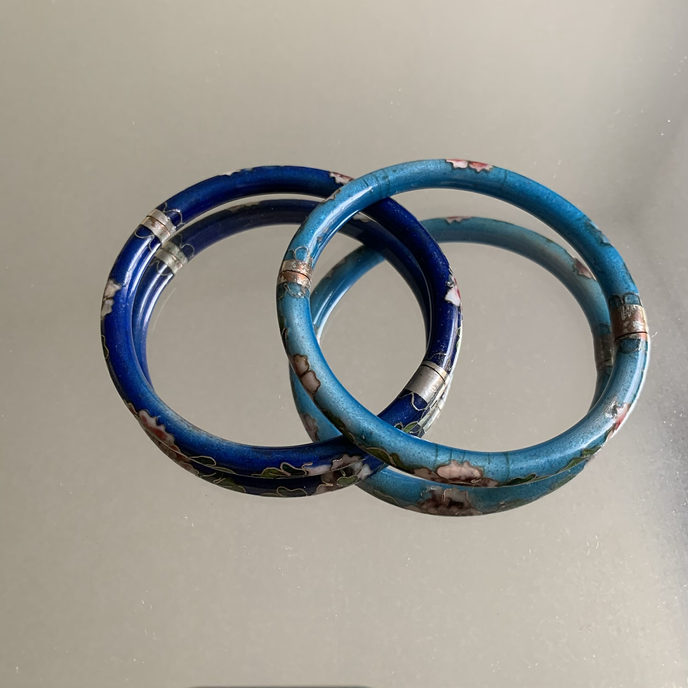 Miniature : Enamel bangle bracelet