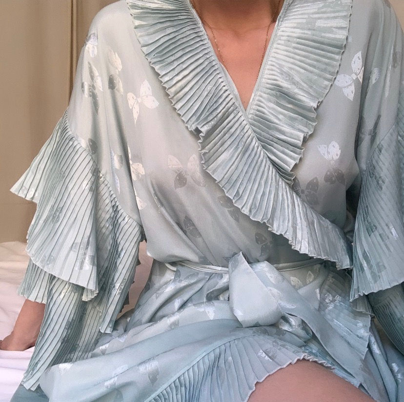Miniature : Kimono long satiné