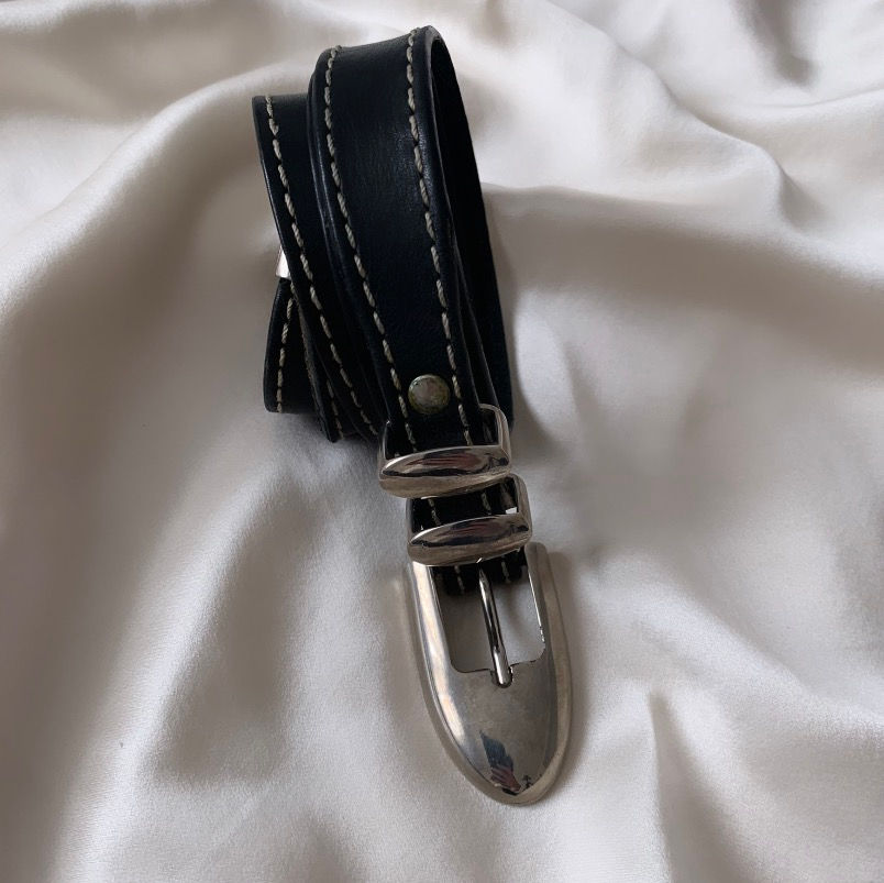 Miniature : Ceinture fine en cuir