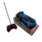Voiture télécommandée enfant bleu et noire avec télécommande, voiture RC sport 27MHz 4 directions, jouet piles AA
