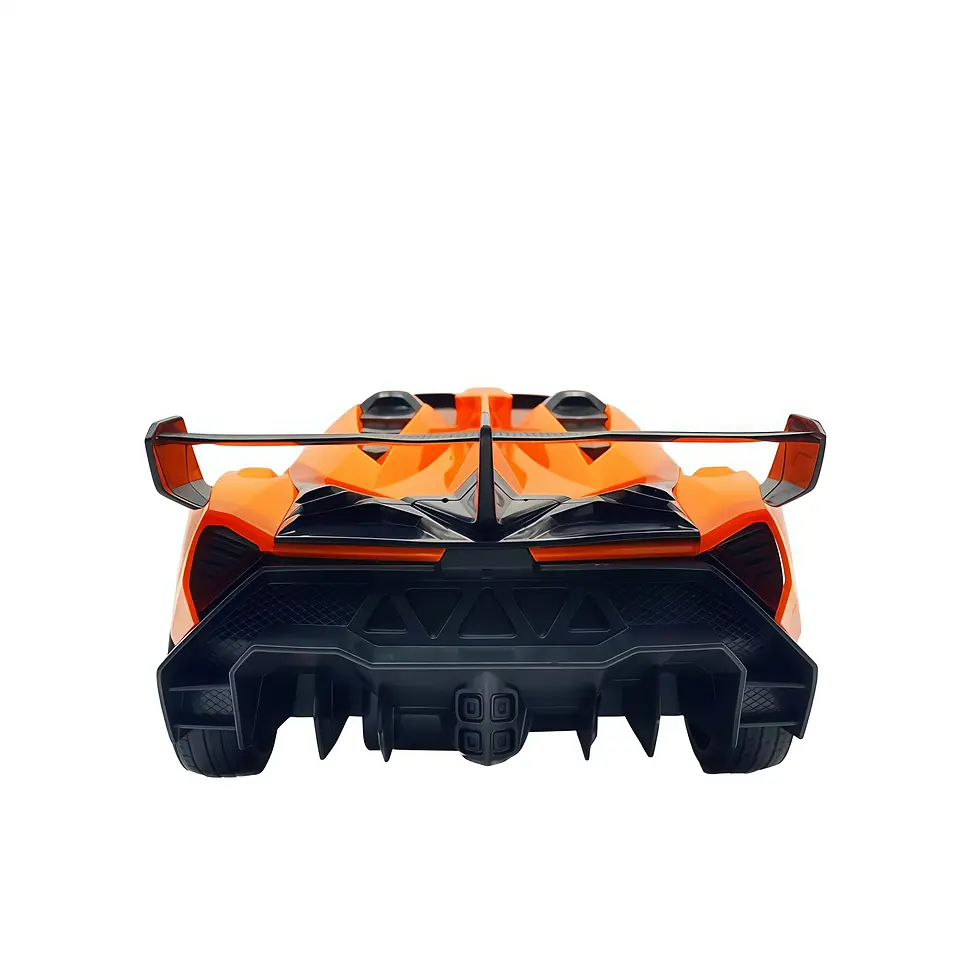 Miniature : Voiture télécommandée orange vue arrière design racing dynamique