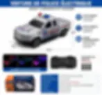 Voiture de police électrique enfant avec lumières LED et sons de sirène