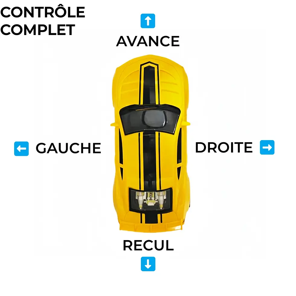 Voiture télécommandée 1-16 contrôle complet avance recul gauche droite