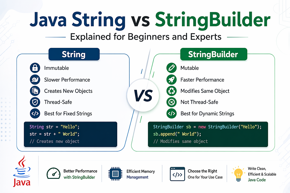 Java String vs StringBuilder: Explained for Beginners and Experts