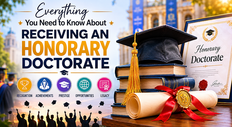 Everything You Need to Know About Receiving an Honorary Doctorate