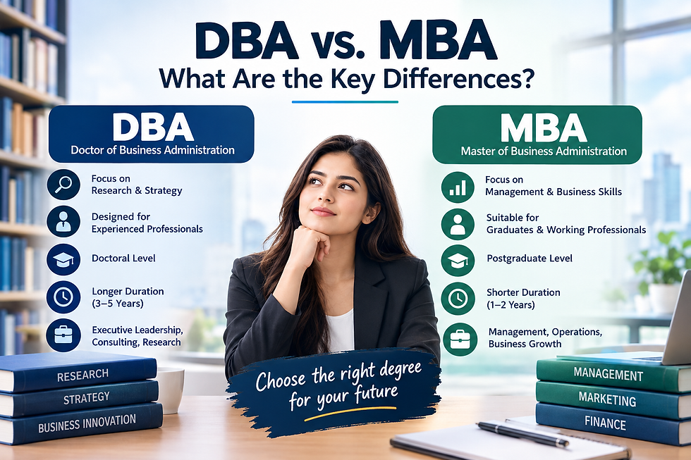 DBA vs. MBA: Differences in Career Opportunities and Salary