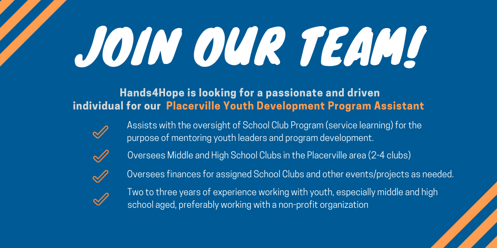 Jobs El Dorado County Hands4Hope Youth Making A Difference