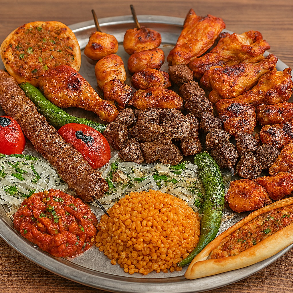 Arranged Food and Objects