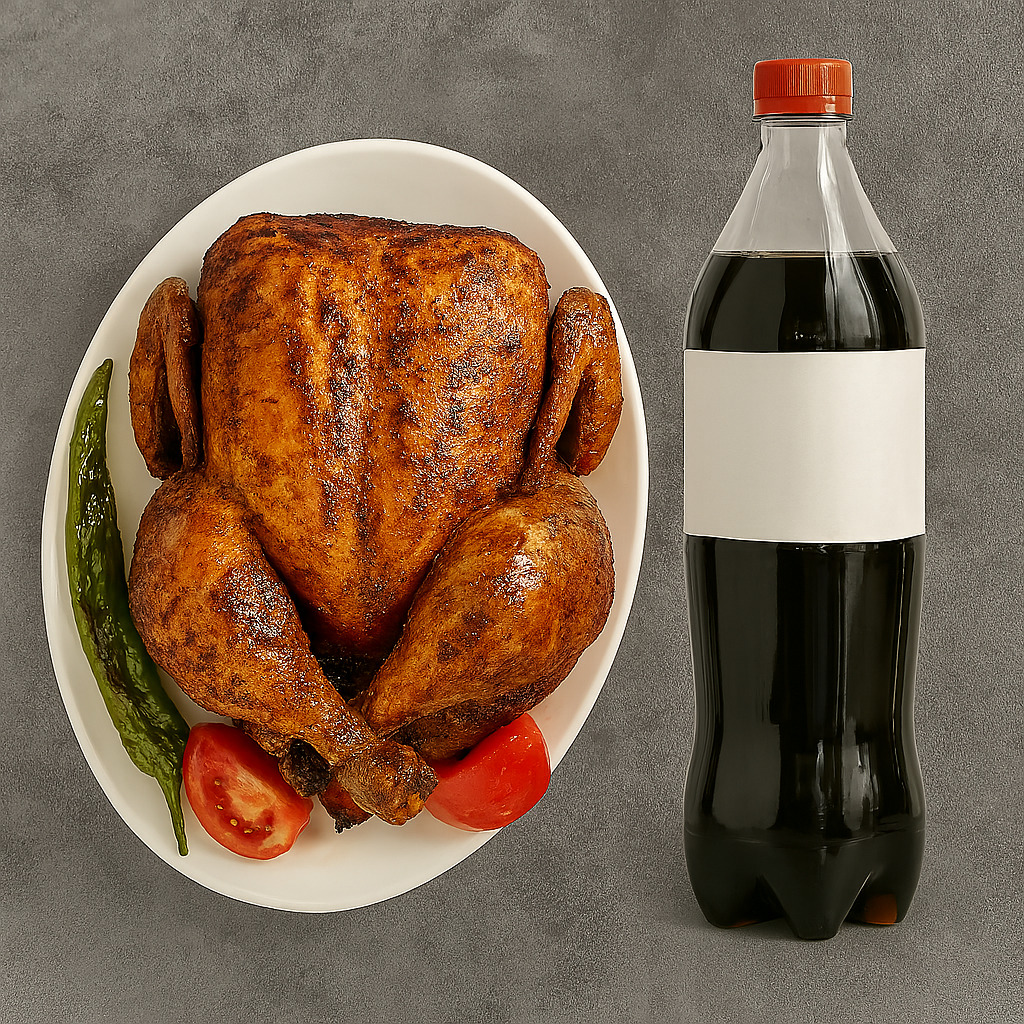 Arranged Food and Objects