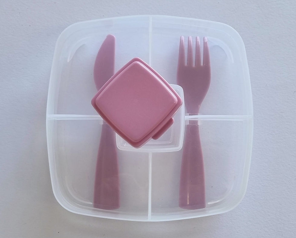 Thumbnail: Knife & fork double level lunchbox