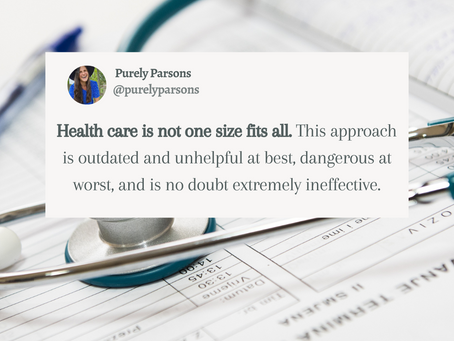Healthcare is not a one size fits all
