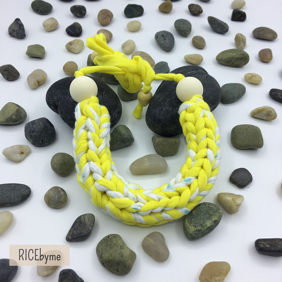 Colour My World knitted necklace