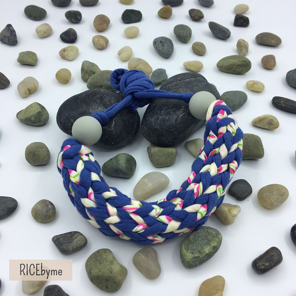 Colour My World knitted necklace