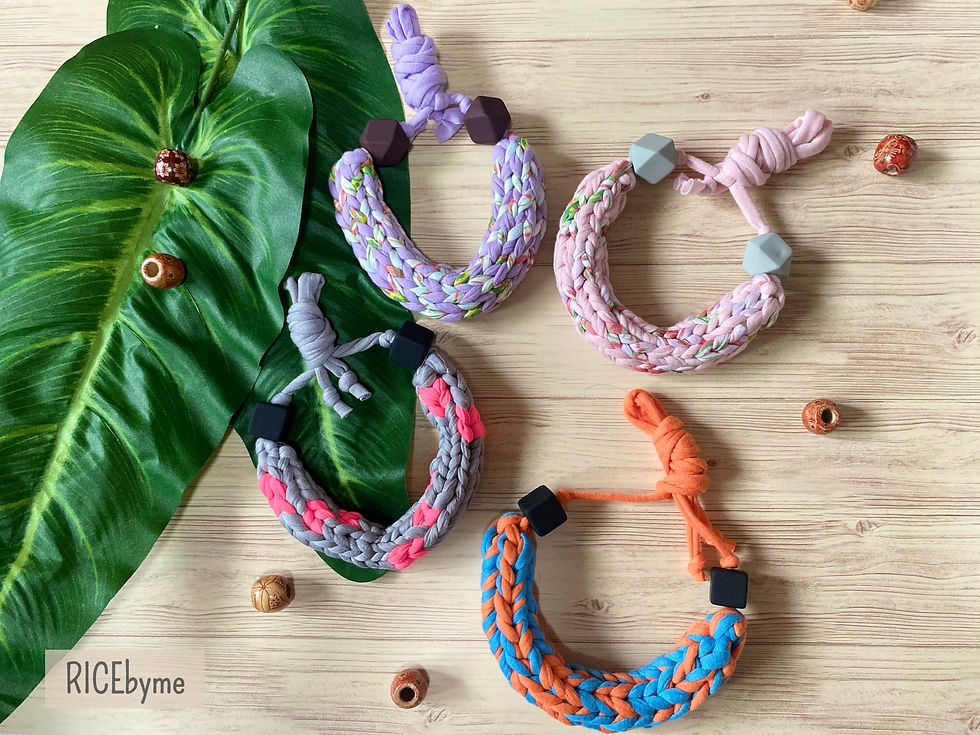 Colour My World knitted necklace