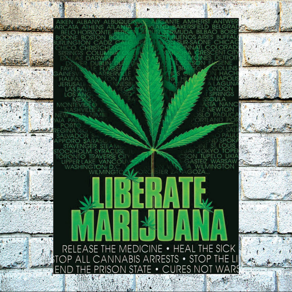 POSTER LIBERATE MARIJUANA