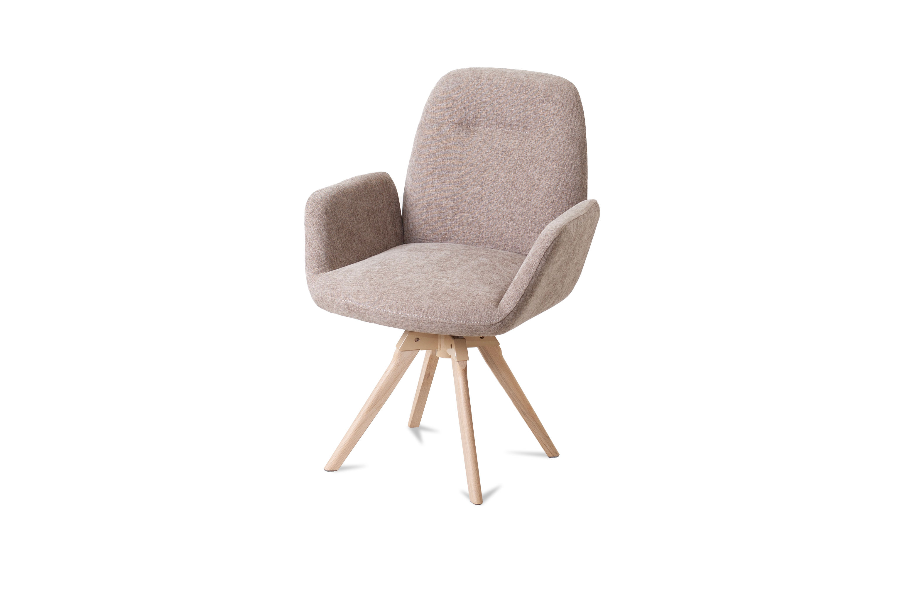 Rock spisestol med sving, stoff Munich beige