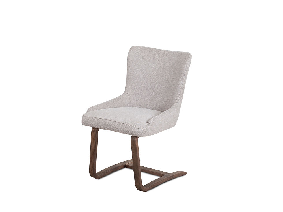 Hugin E spisestol med vipp, stoff Loft beige