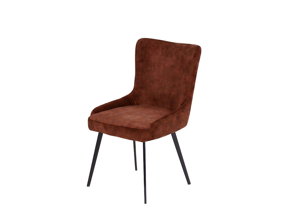Miniatyrbilde: Hugin C spisestol, stoff Adore Rust