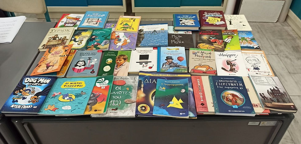 Θερμές ευχαριστίες προς την ομάδα του Library4all για την προσφορά βιβλίων