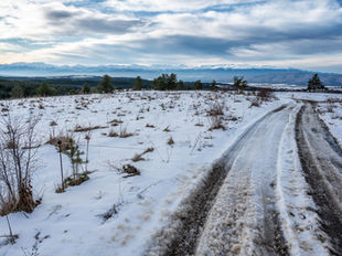 View of Rila After Skiing