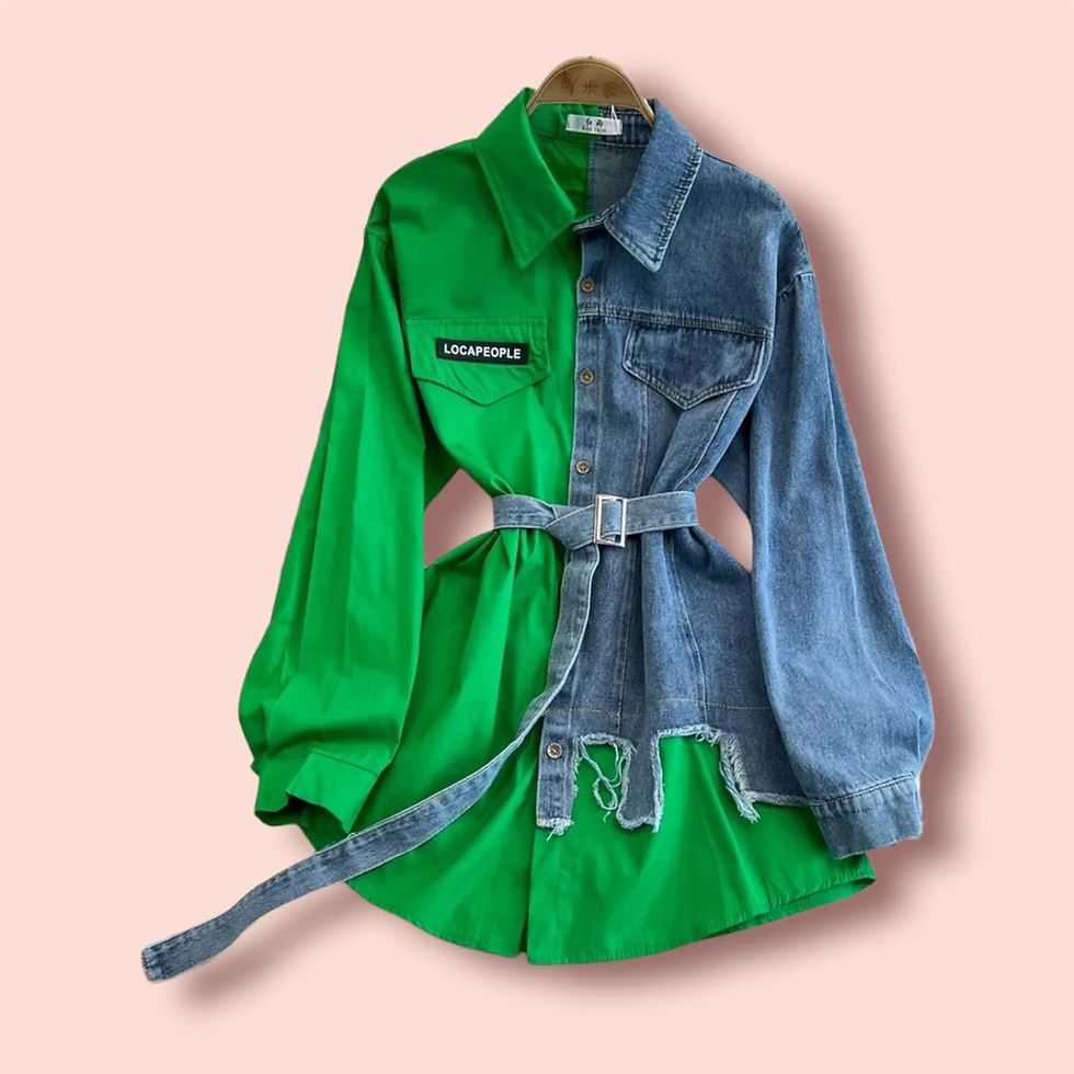 Miniatura: Bluse mit Jeans 