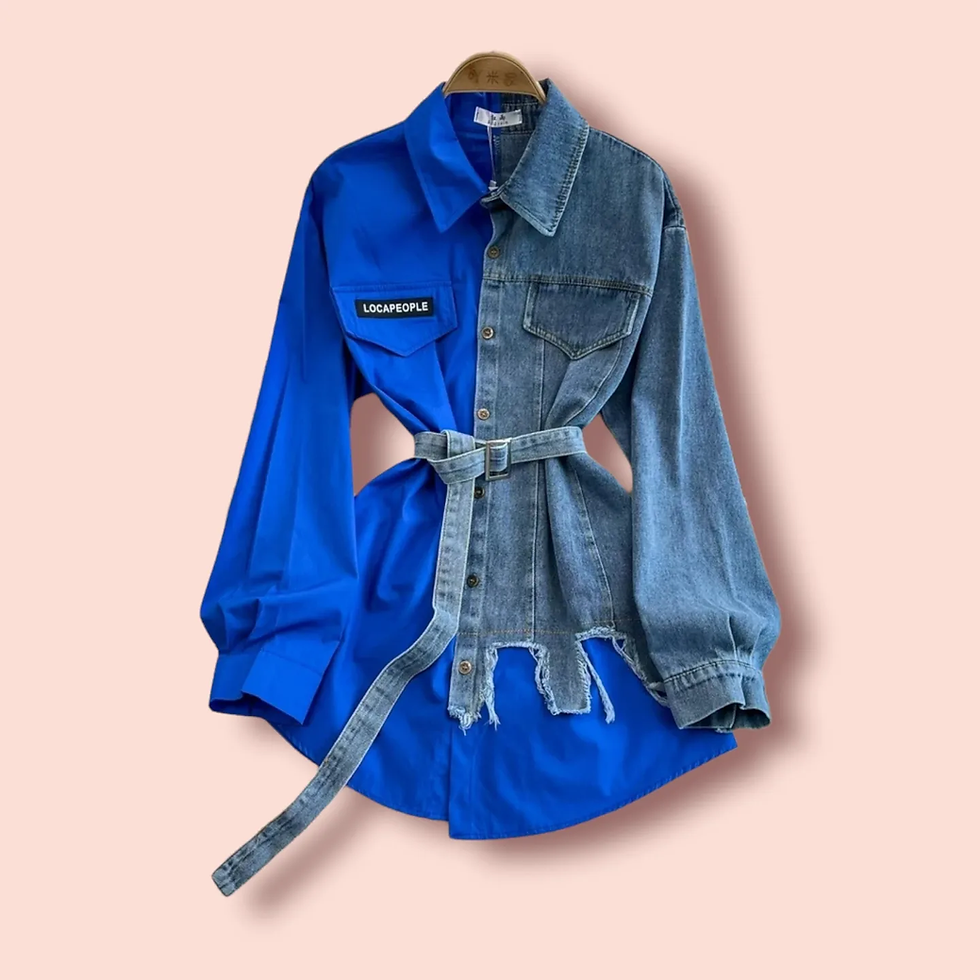 Miniatura: Bluse mit Jeans 