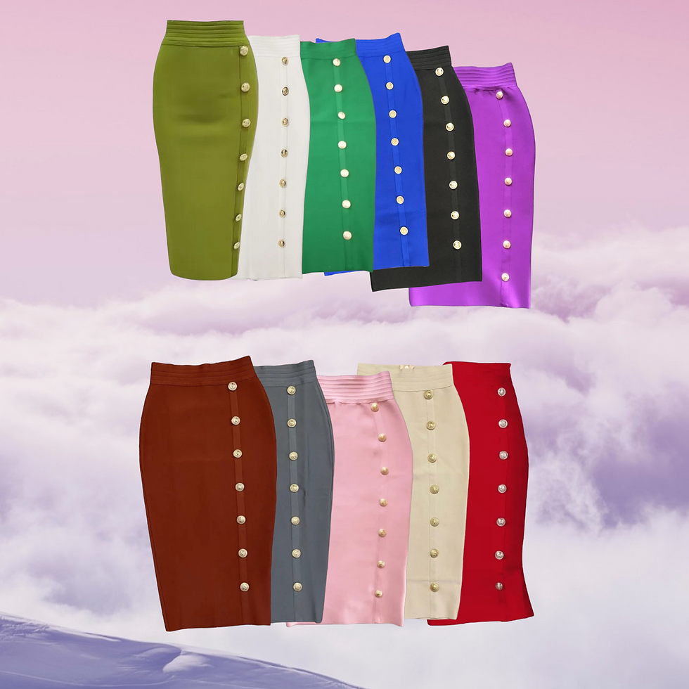 Miniatyrbild: Bandage Rock "Suni" mit goldene Knöpfe