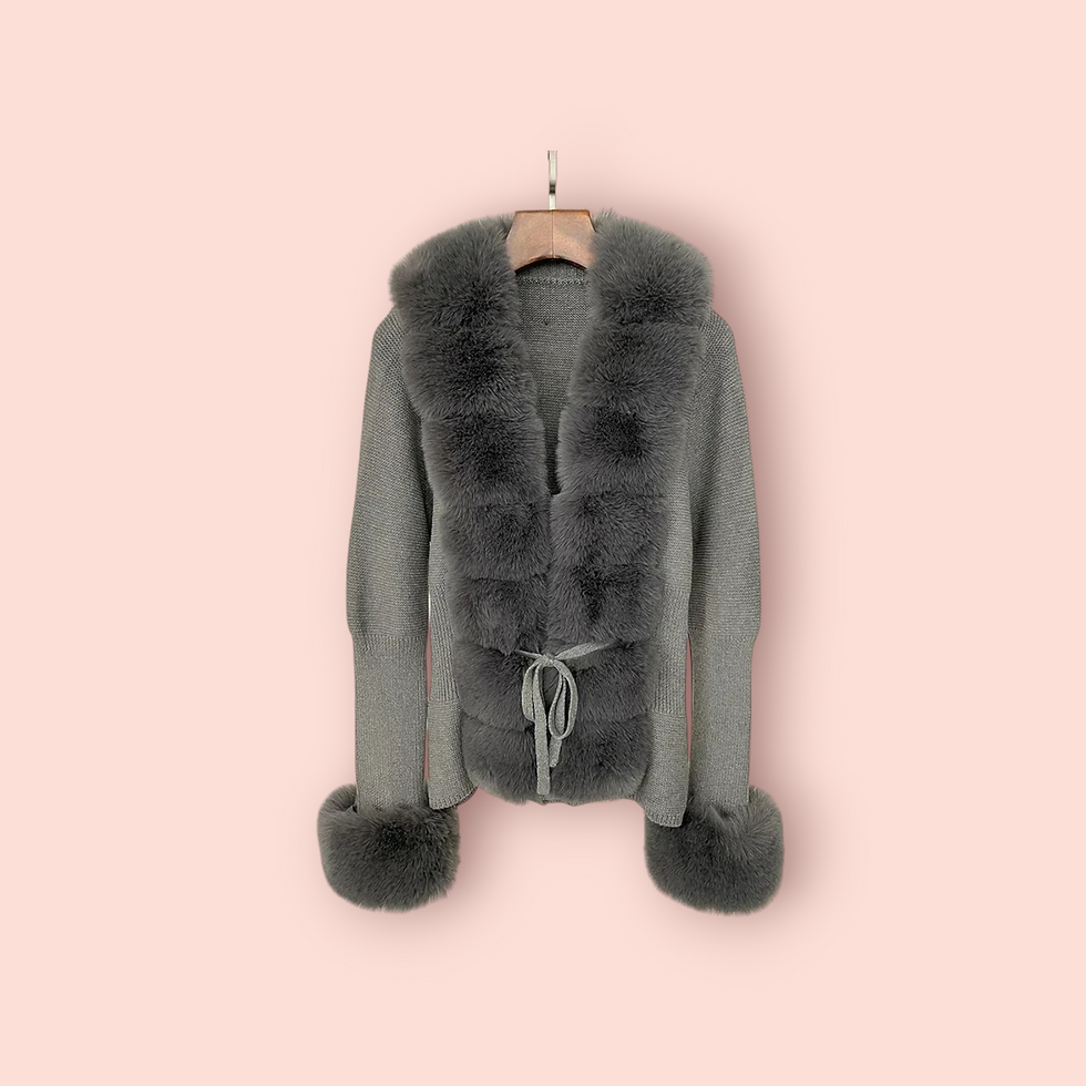 Miniatura: Pelz Strickjacke 