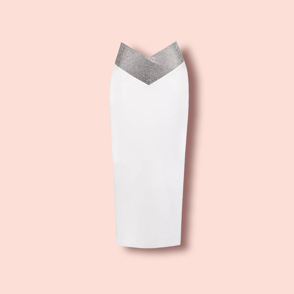 Miniatyrbilde: Bandage Midi Rock mit Strass 