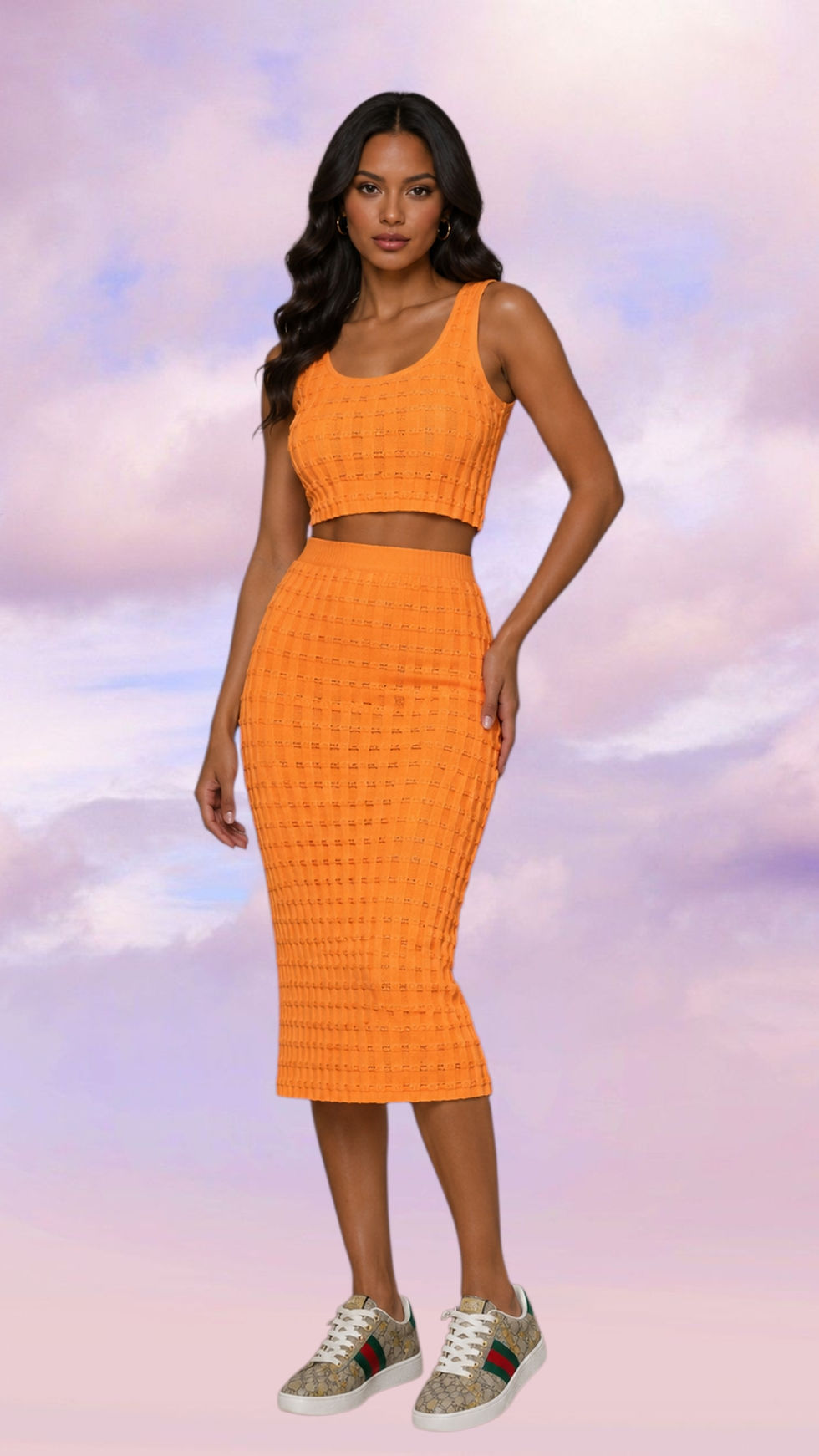 Miniatura: Zweiteiler Rock & Crop Top 