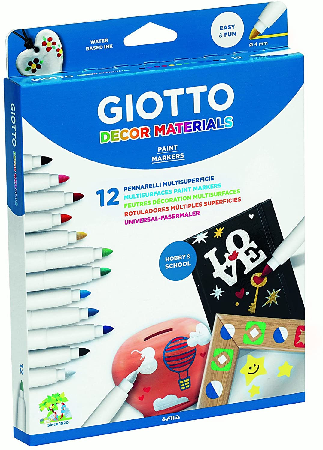 Giotto Decor Materials hangeable box 12 pcs