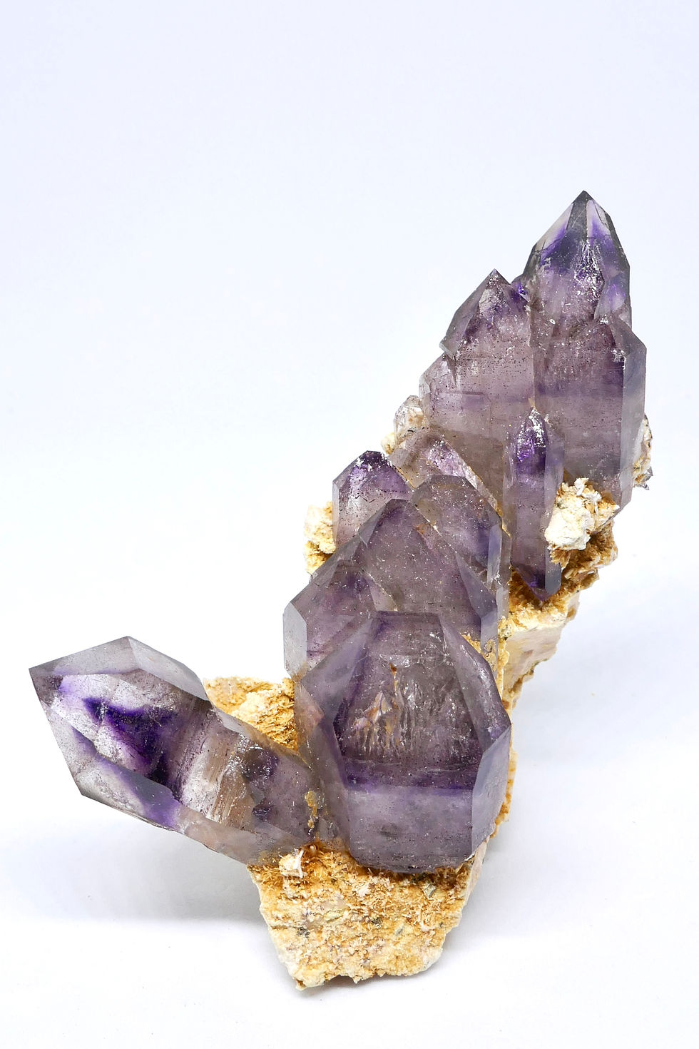 Quartz var. Amethyst Cluster on Feldspar Matrix