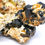 Thumbnail: Shiny Schorl on Silver Topaz and Feldspar