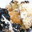 Thumbnail: Shiny Schorl on Silver Topaz and Feldspar
