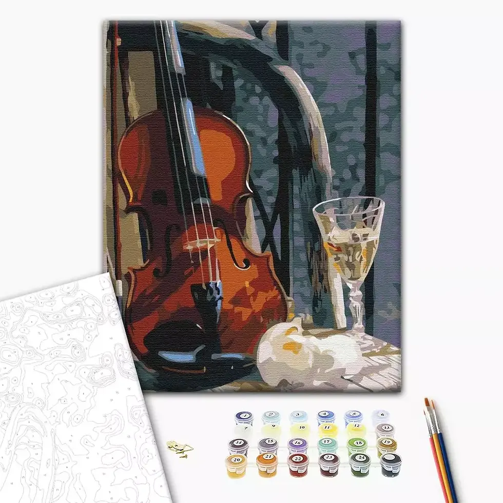 Thumbnail: Paint by Number - Violin With Wine