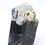 Thumbnail: Goshenite and Fluorite on Schorl Tourmaline
