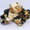 Thumbnail: Shiny Schorl on Silver Topaz and Feldspar