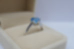Thumbnail: Solitaire Blue Topaz Ring