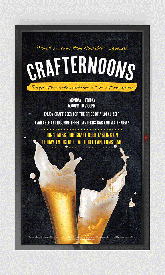 DOOLEYS TV screen display